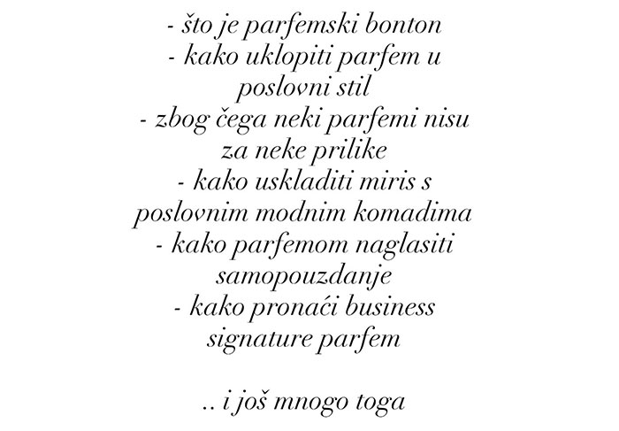 zora bjelousov, parfemska radionica